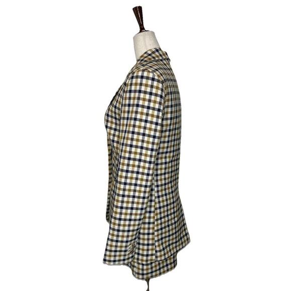 H&M Blazer Skirt Set Womens 2/4 Plaid Checked Button Career Office 90s Clueless - Picture 3 of 14
